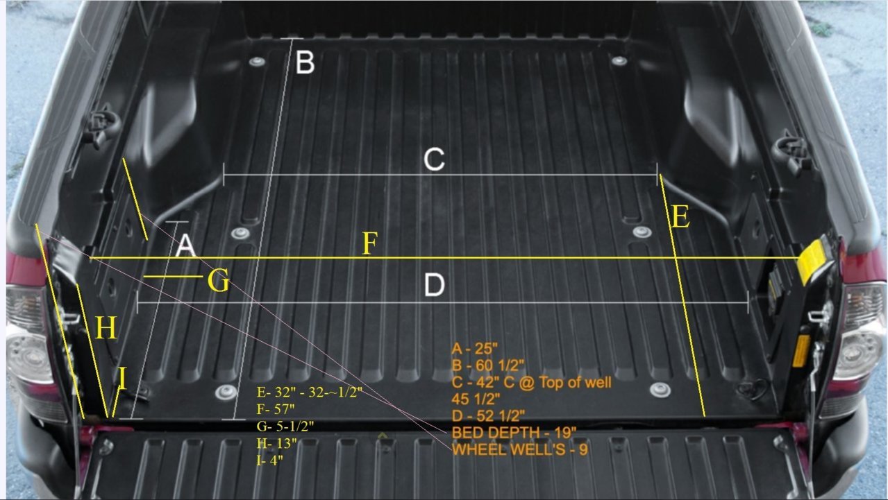 2021 Toyota Short Bed Dimensions