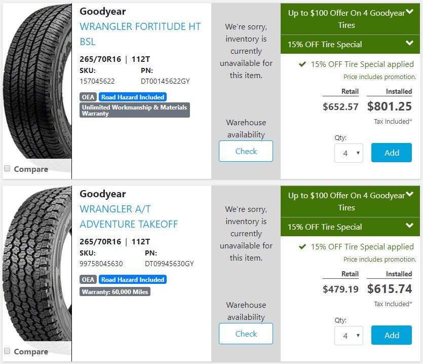 Need Help Selecting Tires 