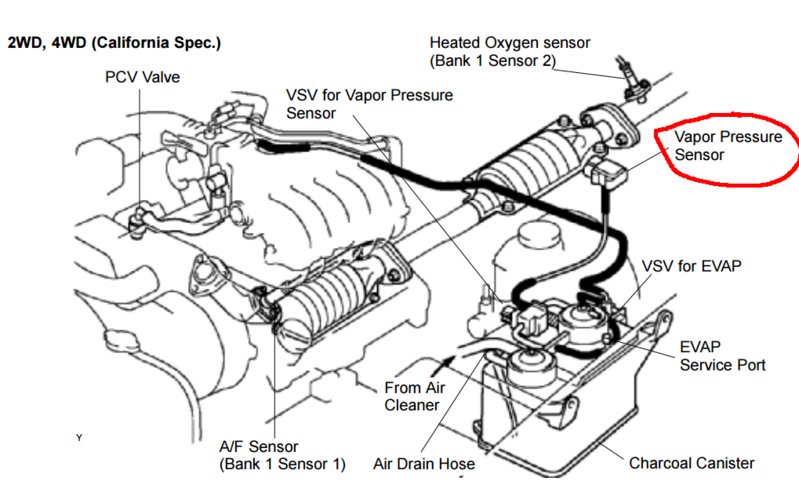 Car & Truck Air Intake & Fuel Delivery Parts Automotive 2001 Toyota