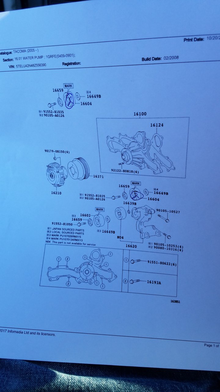 Gates Idler Pulley Size Chart