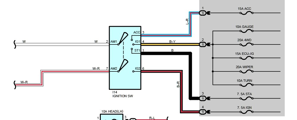 Toyota Ignition Switch Wiring Diagram - Wiring Diagram and Schematic