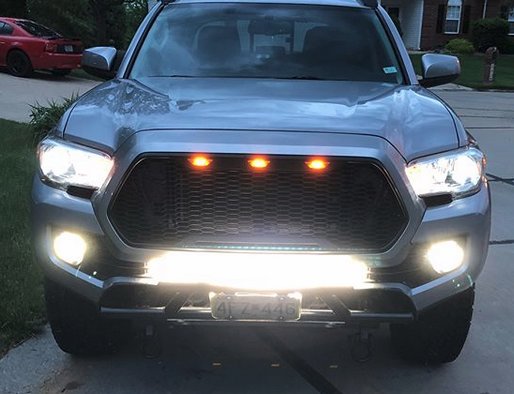 Toyota 4Runner Light Bar  32 Hidden Grille LED Light Bar – Cali Raised LED