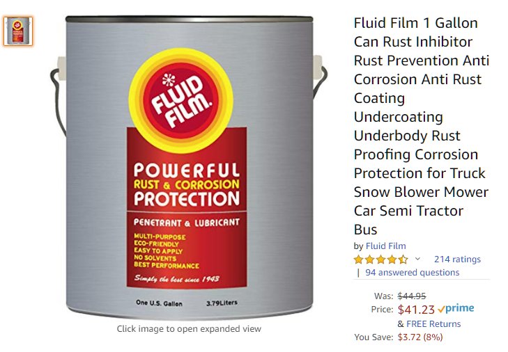 Fluid Film Liquid A Gallon Only with