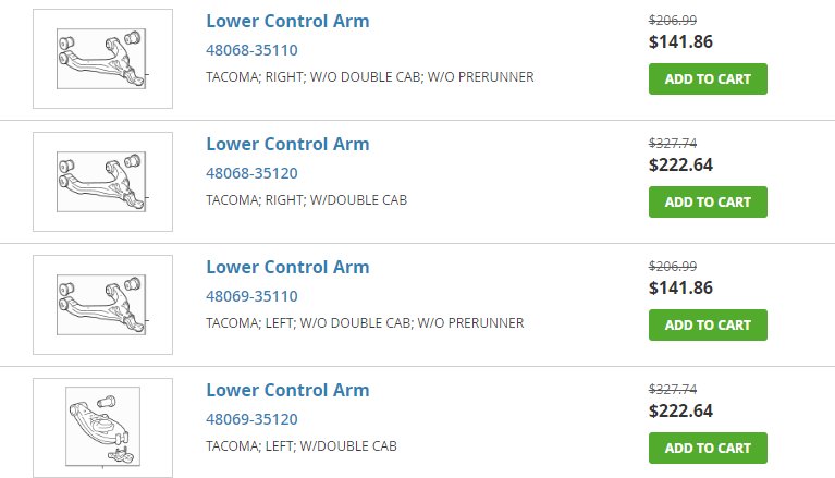 Lower Control Arm (LCA) + Bushings and Replacement Options for Both ...