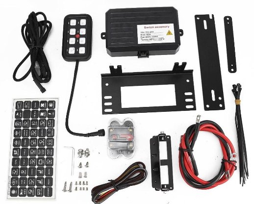 OEM Universal Automotive Off Road Lights 4×4 12V 24V 8 Gang LED Switch  Panel With Circuit Control Box For Truck Manufacturer and Supplier