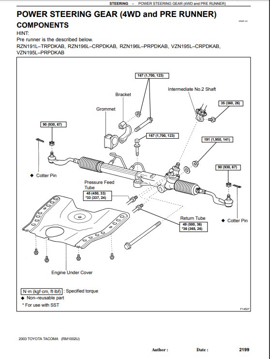 1999 tacoma best sale rack and pinion