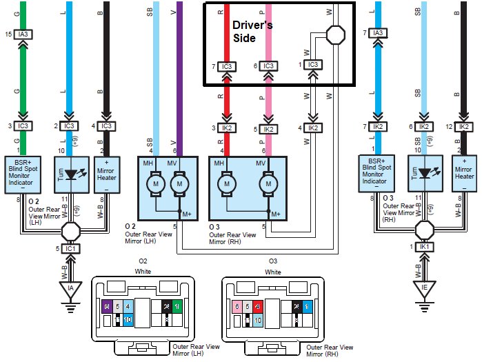 Car Side Mirror Wiring Diagram Wiring Diagram