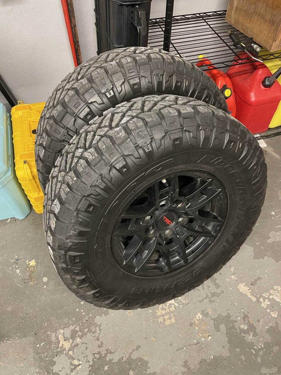 2020 TRD Pro Wheels, 265/75/16 Ridge Grapplers + 4x Spidertrax Spacers ...