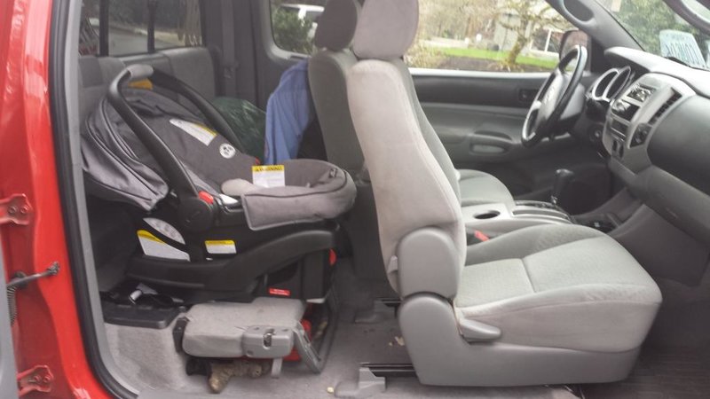 rear facing car seat tacoma access cab