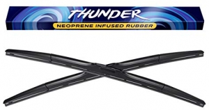 Pair Beam Force XTREME 26”+16” Wiper Blades w/Japanese Fukoku Rubber for Longest Life 6-MO Warranty 
