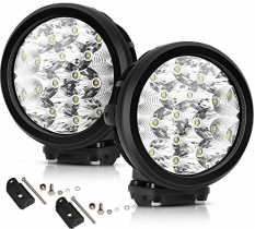 Auxbeam 2 Pcs 7 Round Cree LED Driving Light Bumper Offroad 80w 8000lm  Combo beams