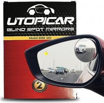 2 Pack Blind Spot Mirrors HD 2 Fixed Round Glass Blind Spot Mirror Rear View Mirror All Cars