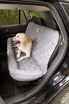 4Knines Front Seat Cover for Dogs , Grey, Size Universal Fit, Gray