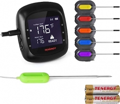 INKBIRD 150ft Bluetooth-Grill-Thermometer IBT-6XS With Carry Case &6 Temperature  Probes,Wireless BBQ Thermometer w/ Magnet Timer