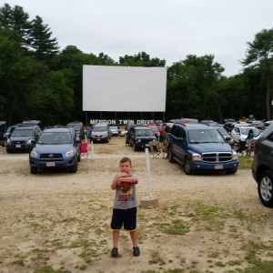 Jacob at the Mendon drive in