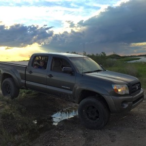 Because who needs a side by side when you have a dclb Tacoma to explore with the kids
