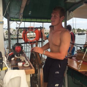 Driving a sailboat