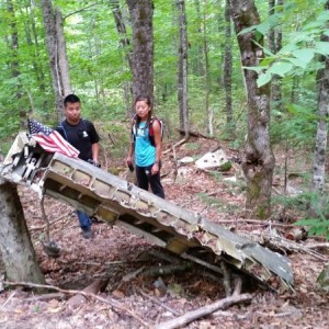 Jason & Rebecca. B52 site. Day 2 Maine trip 2016