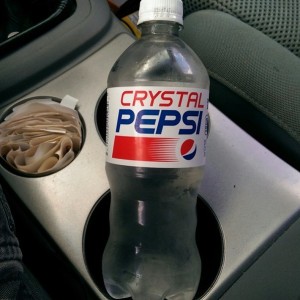 Finally spotted some Crystal Pepsi. Never had it before.