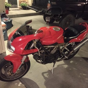 Drove 2700 miles to come ride my baby till we're both content