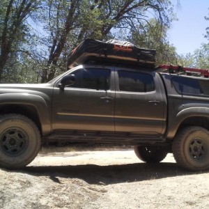 First trip with RTT to Peppermint Creek. Then to the natural water slides at Alder Creek.