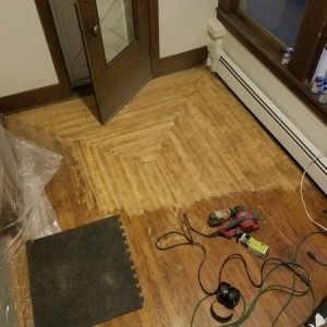 Started a small project. Wish I could strip the door, but that would mean I have to do all the trim.... Not happening.