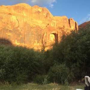 First Light in Moab