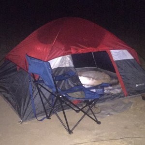 Midnight Tent Pitch