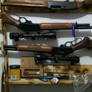 Both scopes on and the marlin twins are down for a nap
