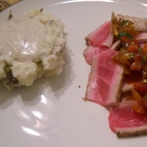 Starch and tuna. Did.