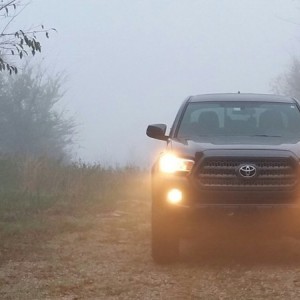 Got to actually use the fog lights this morning