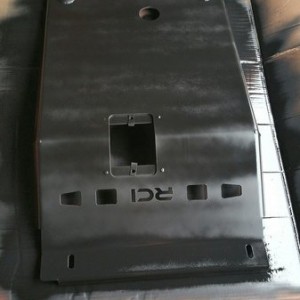 RCI Ifs skid rattle caned with Rustoleum flat black