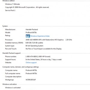Computer Info