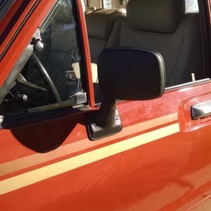 Ha, yeah. I ended up having to convert to smoker windows and the smaller mirrors seemed more appropriate.