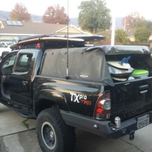 Gear loaded. 6 boards loaded, and 2 more to stack on. Baja here we come :woot: