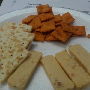 Cheese and crackers and cheese crackers