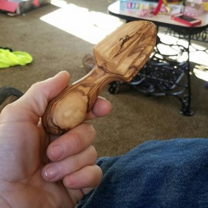 Olive wood muddler
