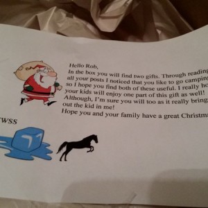 Letter from Ice Horse my Secret Santa