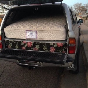 If you need to know. A full size mattress and box spring fit perfectly in a first gen with a camper shell