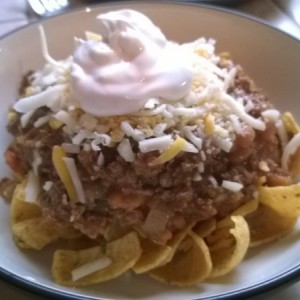 Elk chili assembled