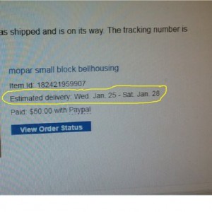 Estimated Delivery