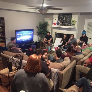 Half the people at our Super Bowl Party