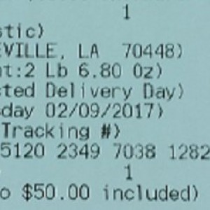 USPS Receipt (Ditch Molding)