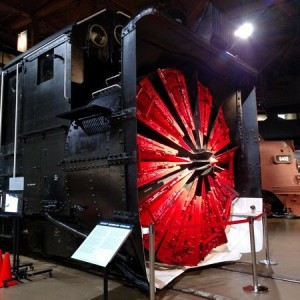 SP rotary snow plow at California State Railroad Museum.