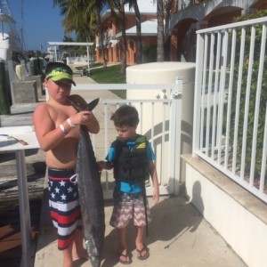 Got us a nice size Wahoo today.