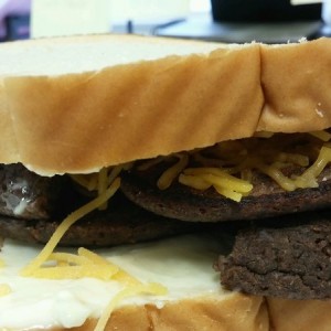 Black bean "burger" ish food