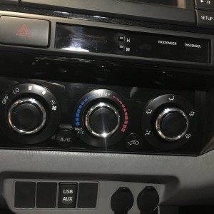 New climate control knobs.