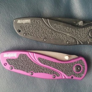 Son of a.... So I thought I lost the black knife almost a year ago. Bought the purple one to replace it. Just found the knife now. In my backpack whic