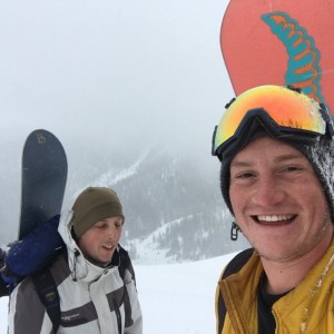 Taking my buddy from Virginia up a quick Teton pass hike. The elevation killed him.