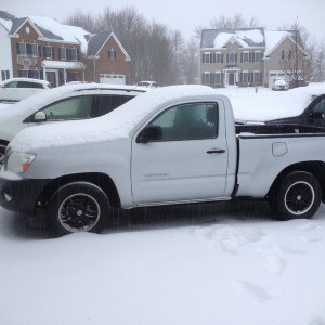 Surprisingly not as much snow as I expected!